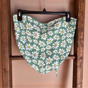 Hollister Floral Daisy Boho Bandana Top - Green